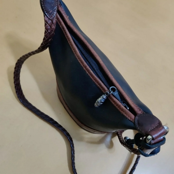 Brighton Bags Brighton Vintage Leather Small Bucket Cross Body Bag